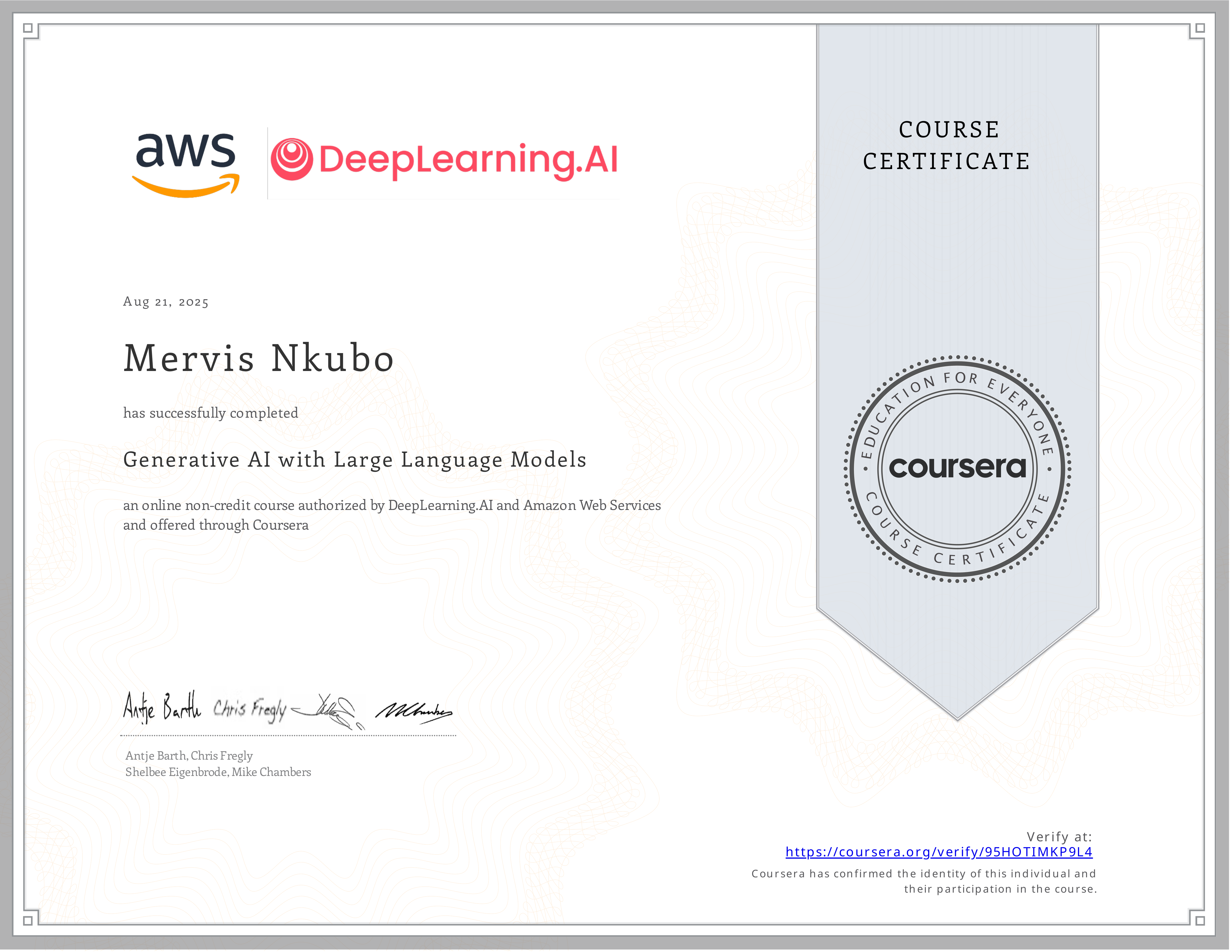 Gen AI Certificate